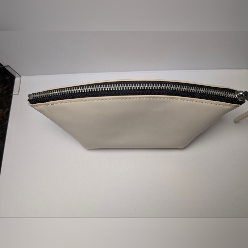 Small White leather AllSaints Anais Pouch Makeup Case - Picture 5 of 14